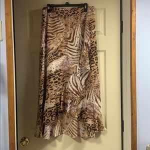 funky animal printed skirt!
